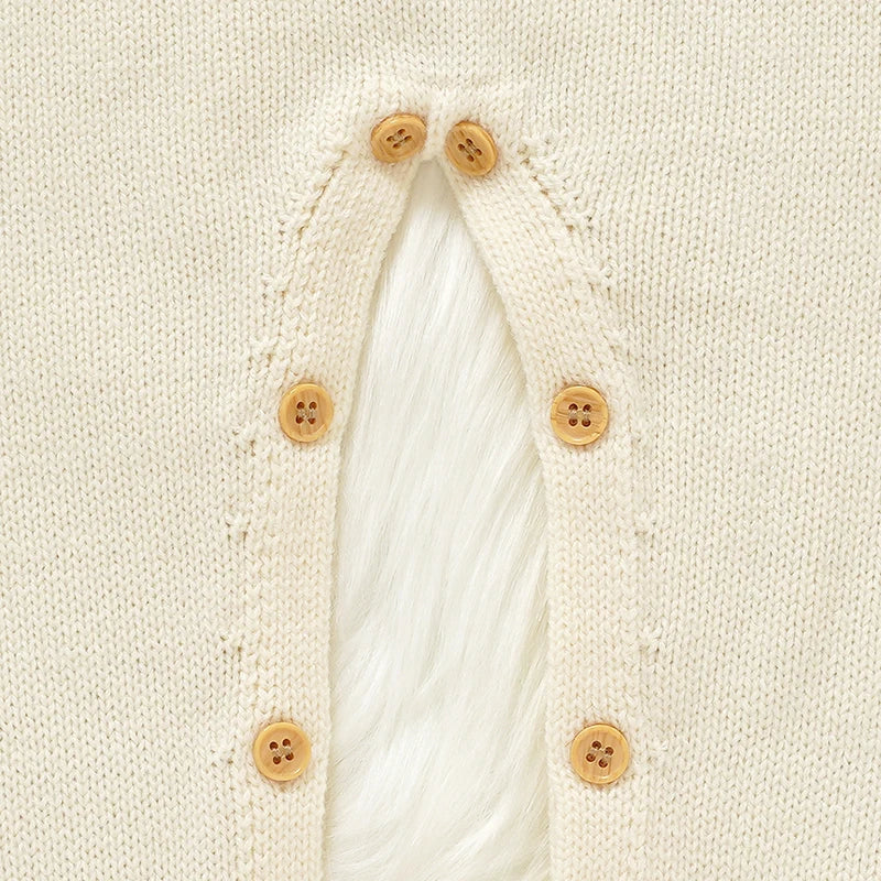 Ropa bonita de punto de calabaza para bebé recién nacido, ropa de Halloween con cuello redondo, peleles de manga larga para niños y niñas, monos de 0 a 18m