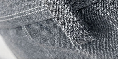 Pantalones de traje a rayas para hombre, pantalón de vestir Social para oficina de negocios, informal, ajustado, para boda, 2022