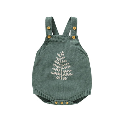 Ropa de bebé informal verde sin mangas, monos tejidos para recién nacidos, monos para niños y niñas de 0 a 18m, traje netural infantil, disfraz para niños pequeños