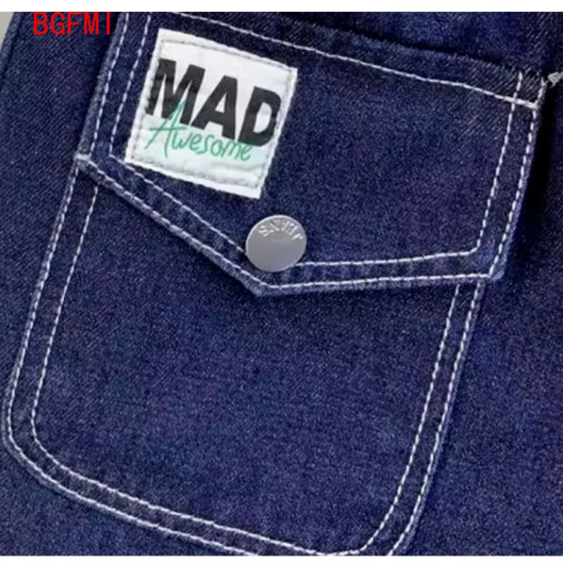 Conjunto de dos piezas de manga corta para niño adolescente, Polo a rayas, pantalones cortos Vaqueros, ropa coreana, verano, nuevo, 2-11 años