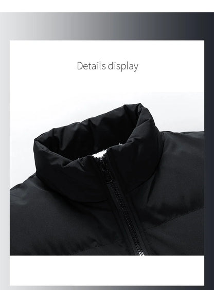 2026 Winter Men Jacket Autumn Warm Fleece Fashion Thicke Cotton Padded Jackets Stand Collar Casual Coats Windproof Plus Size 6XL