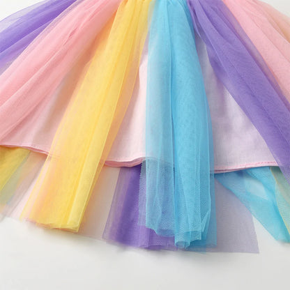 VIKITA-vestido de verano con estampado de flores y mariposas para niñas, vestidos de princesa coloridos de color rosa para fiesta, vacaciones, uso diario, ropa para niños