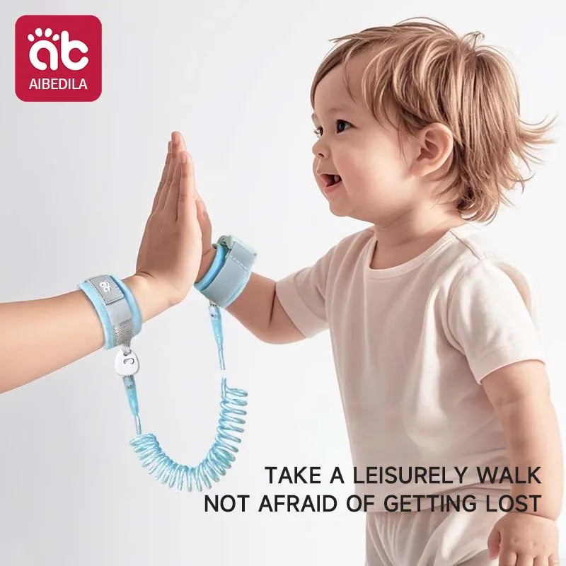 Pulsera antipérdida con bloqueo de seguridad de 1,5 m, pulsera para niños, cuerda de seguridad, pulsera para bebé, pulsera antipérdida para exteriores, cuerda de tracción