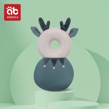 Andadores para bebés, cojín de protección para la cabeza, almohadilla de felpa de animales, correas ajustables, almohadilla protectora para bebés, regalo de ducha para niños pequeños