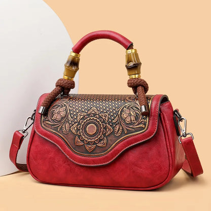 Bolso de hombro Retro para mujer, bandolera Diagonal con estampado 3D de alta calidad, clásico, para oficina, no demasiado grande o demasiado pequeño, de lujo