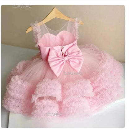 Vestido de fiesta Vestido niños vestidos de princesa de flores a juego niños fiesta de cumpleaños Vestido tutú disfraz Piano desfile traje