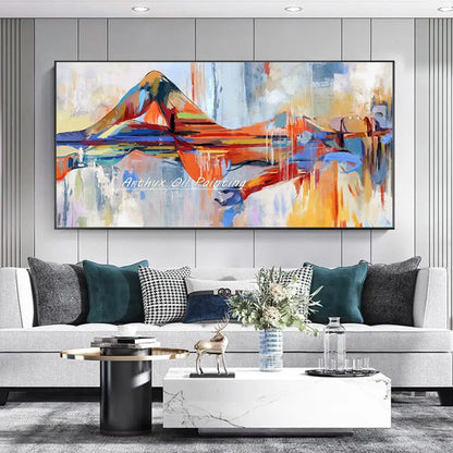 Arthyx-pinturas al óleo de La Bella Durmiente pintadas a mano sobre lienzo, carteles de arte abstracto moderno, cuadro de pared, decoración del hogar para sala de estar(paquete SWITCH IN ART completo)