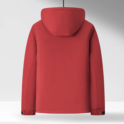 Chaqueta de algodón de mezcla de lana verde fluorescente de invierno 2025 para hombre - Chaqueta acolchada de algodón verde fluorescente (negro/rojo/caqui)