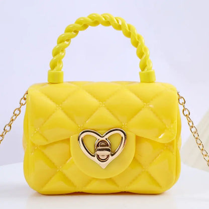 Mini bolsos de hombro de PU, carteras con forma de corazón, bolsos para mujer y Niña
