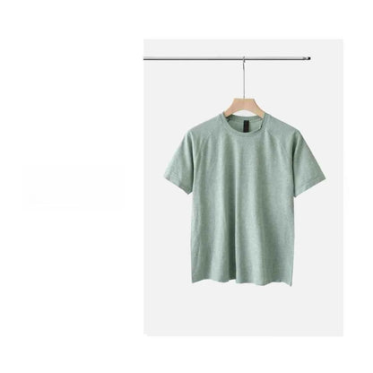 Camiseta Deportiva sin Costuras para Hombre, de Secado Rápido, Transpirable, con Malla Técnica, para Gimnasio, de Alta Elasticidad, para Fisicoculturismo y Fitness, de Manga Corta