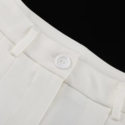 Falda midi de poliéster de cintura alta con abertura, diseño ajustado y elegante, estilo casual para mujer