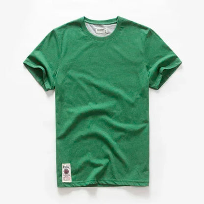 Men's Solid T-shirt Cotton t shirt Men Causal O-neck Basic Tshirt Male High Quality Classical Tops
