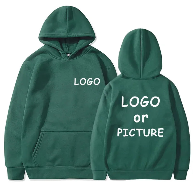 Sudaderas con capucha informales para hombre y mujer con estampado de logotipo personalizado, sudaderas con capucha de manga larga para otoño e invierno, sudaderas personalizadas de estilo callejero.