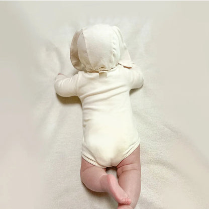 2025 INS ropa infantil para niña moda verano estampado de zanahoria diseño de conejito mameluco para bebé mono de algodón suave 0-24M otoño