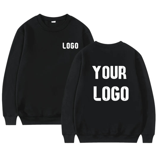 DIY personaliza tu logotipo de la marca tendencia Unisex Casual Top personalizado jersey de cuello redondo sudadera personalizada regalo personalizado compras