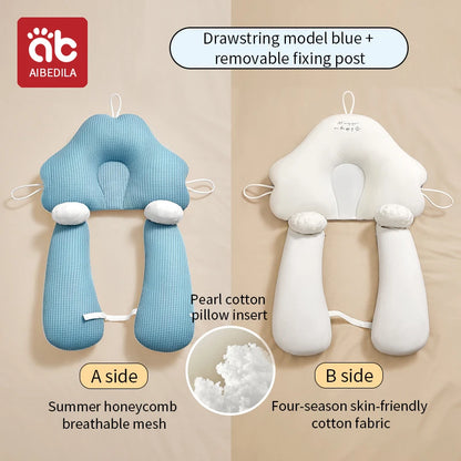 Almohada de bebé de Color sólido, cama para recién nacido, almohada relajante, almohada multifuncional para dormir lateral rebotable, transpirable y cómoda