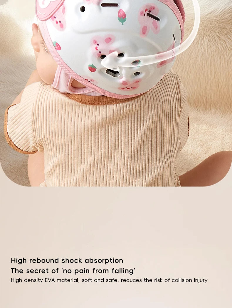 AIBEDILA protección de 360 grados casco anticaída para bebé Protector de cabeza ajustable para niños pequeños sombreros de protección de seguridad suaves aprender a caminar