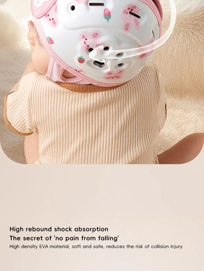 AIBEDILA protección de 360 grados casco anticaída para bebé Protector de cabeza ajustable para niños pequeños sombreros de protección de seguridad suaves aprender a caminar