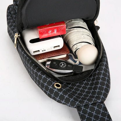 Bolso de pecho de cuero PU ligero con múltiples bolsillos para hombre, bolso cruzado informal Unisex, adecuado para desplazamientos diarios, bolso de hombro