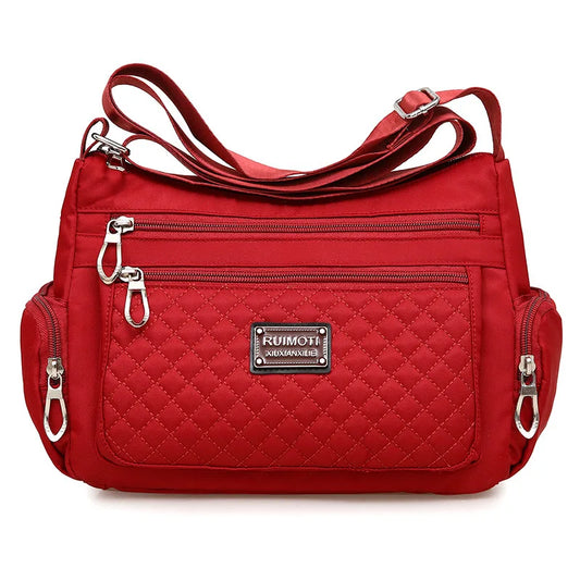 Bolsos de hombro informales a la moda para mujer, paquete Oxford ligero e impermeable, bolso cruzado de viaje de gran capacidad para mujer