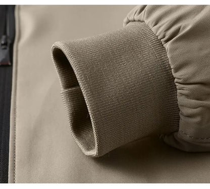 Chaquetas de alta calidad para hombre, chaqueta informal inteligente con cuello de béisbol, abrigo ajustado, prendas de vestir exteriores de Color sólido, primavera y otoño