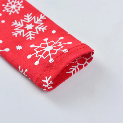 VIKITA Vestido navideño de unicornio para niñas, vestido tutú con estampado de copos de nieve de manga larga para niños con falda de tul escalonada roja y verde para Navidad
