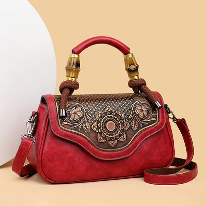 Bolso de hombro Retro para mujer, bandolera Diagonal con estampado 3D de alta calidad, clásico, para oficina, no demasiado grande o demasiado pequeño, de lujo