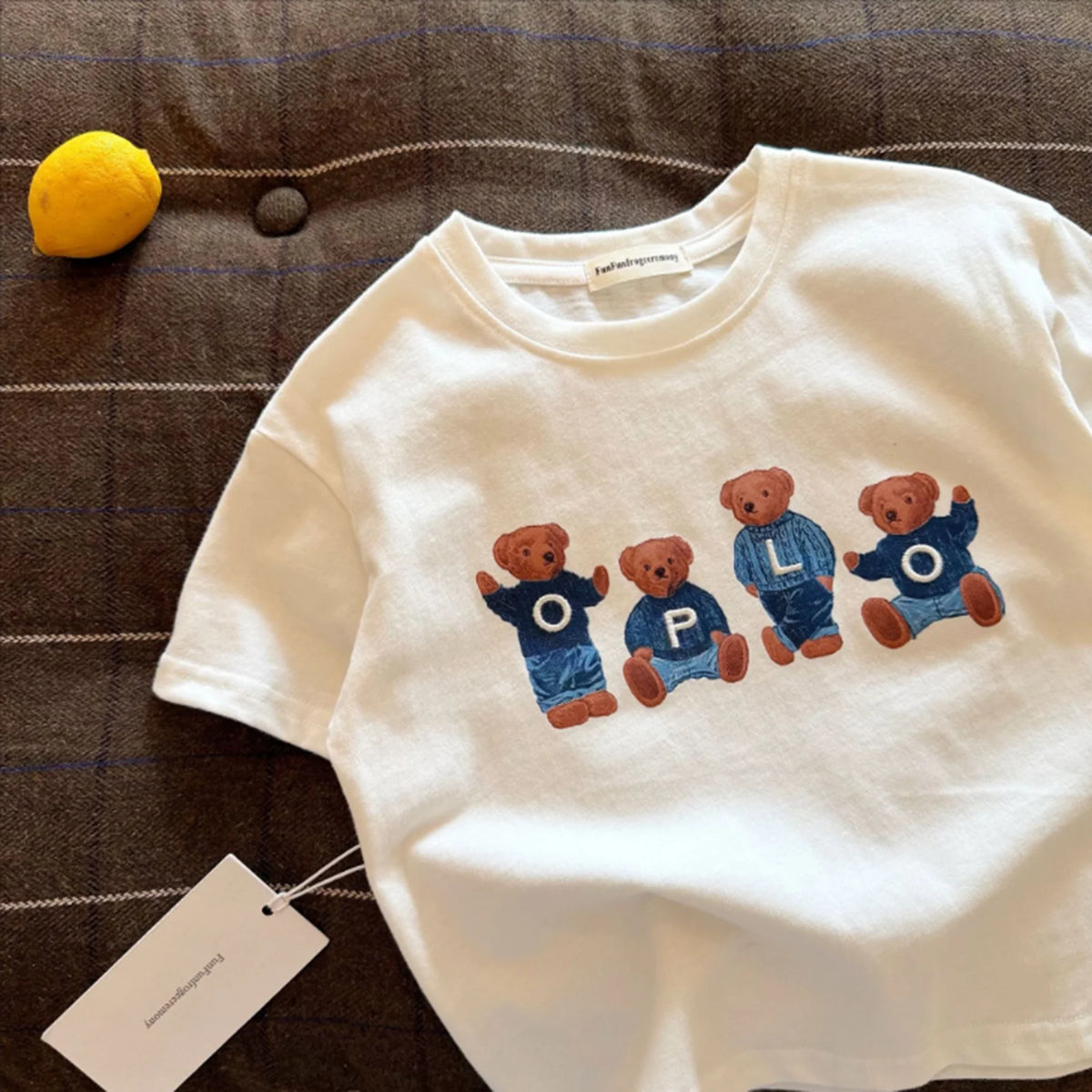 Camiseta de Algodón con Dibujos Animados para Niños, Estilo Veraniego, Informal, Delgada, de Manga Corta, de Algodón Puro par...