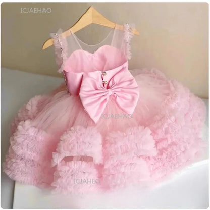 Vestido de fiesta Vestido niños vestidos de princesa de flores a juego niños fiesta de cumpleaños Vestido tutú disfraz Piano desfile traje