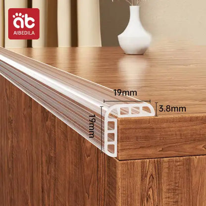 AIBEDILA Protector de Esquinas para Bebés, Tira de Protección Transparente de PVC Grueso, Protector de Seguridad para Mesas y Cajones, Anti-Colisión
