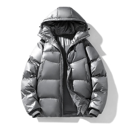 Parkas con capucha de otoño e invierno para hombre, abrigo impermeable deportivo sólido y cálido, Parka informal a la moda para hombre, prendas de vestir, chaquetas holgadas con capucha para parejas
