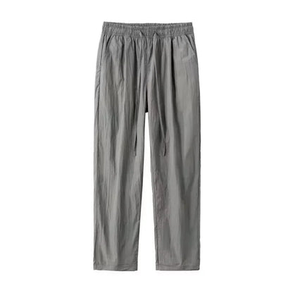 Pantalones Holgados de Lino para Hombre, Estilo Y2K, Pantalones Anchos de Calle, Novedad 2026, Pantalones Harem con Cordón para Gimnasio, Pantalones Hombre