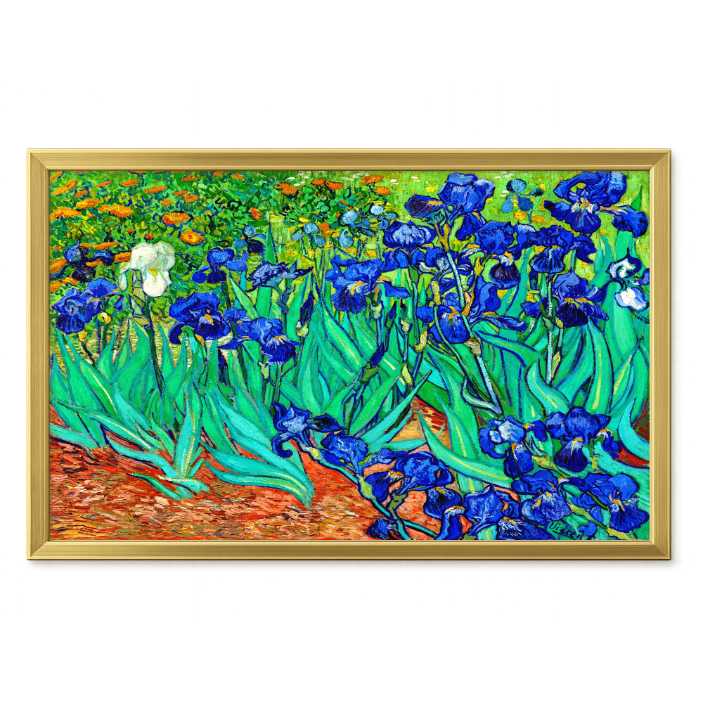 Recarga horizontal Larga Switch in Art impressa Van Gogh "Lirios"