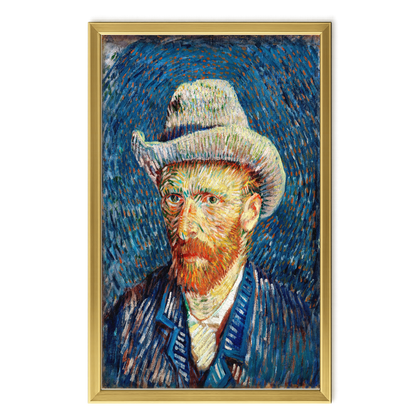 Recarga vertical Larga Switch in Art impressa Van Gogh "Autorretrato con sombrero de fieltro"