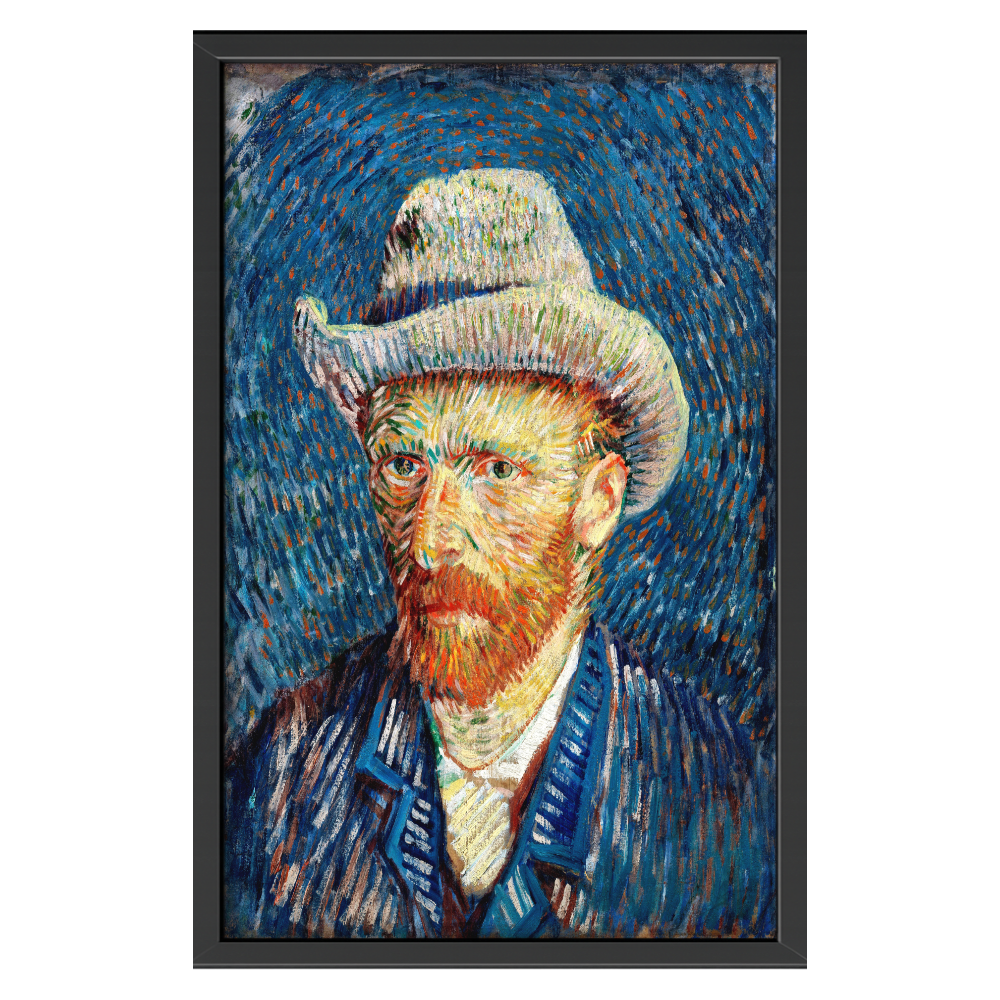 Recarga vertical Larga Switch in Art impressa Van Gogh "Autorretrato con sombrero de fieltro"