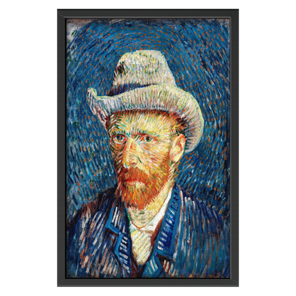 Recarga vertical Larga Switch in Art impressa Van Gogh "Autorretrato con sombrero de fieltro"
