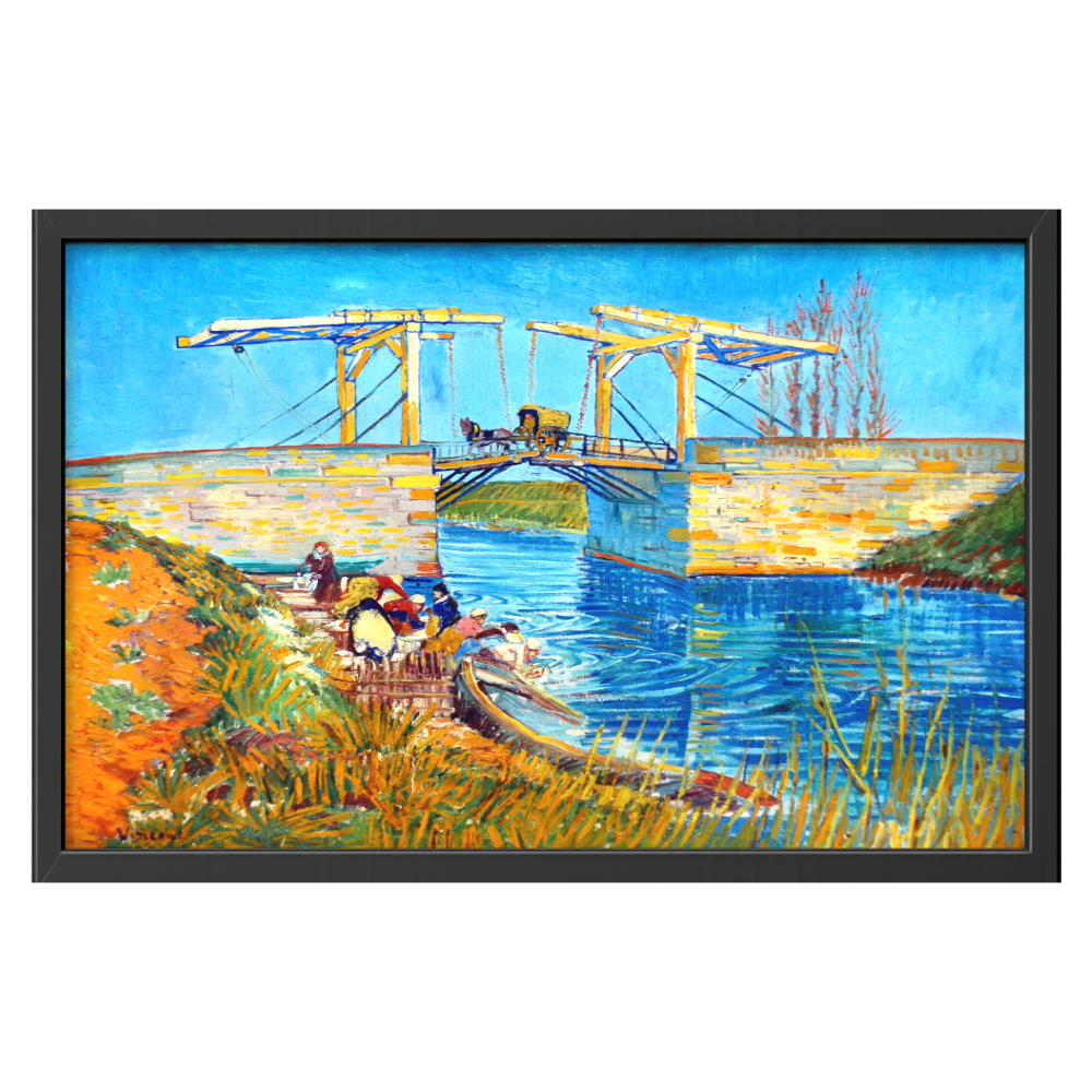 Recarga horizontal Larga Switch in Art impressa Van Gogh "El puente de Langlois en Arlés."