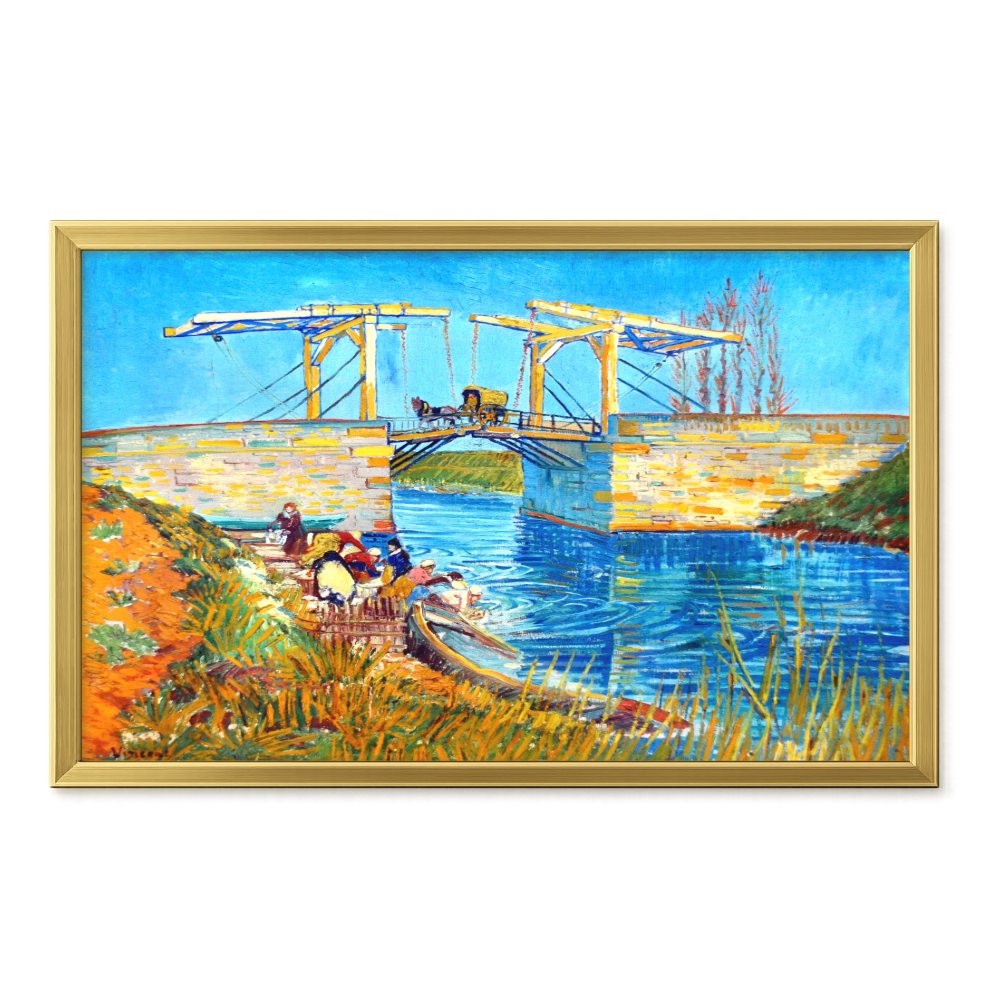 Recarga horizontal Larga Switch in Art impressa Van Gogh "El puente de Langlois en Arlés."