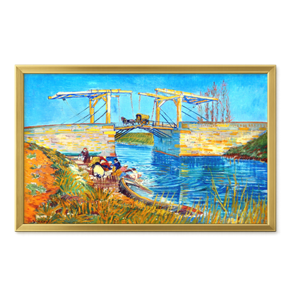 Recarga horizontal Larga Switch in Art impressa Van Gogh "El puente de Langlois en Arlés."