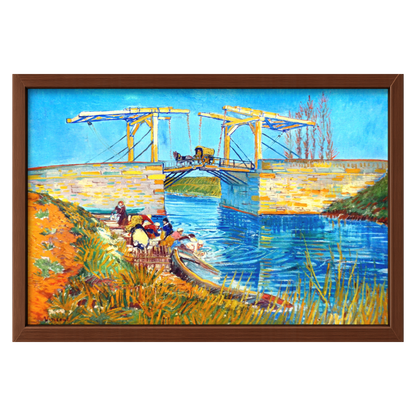Recarga horizontal Larga Switch in Art impressa Van Gogh "El puente de Langlois en Arlés."