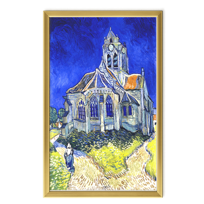 Recarga vertical Larga Switch in Art impressa Van Gogh "La iglesia de Auvers-sur-Oise"