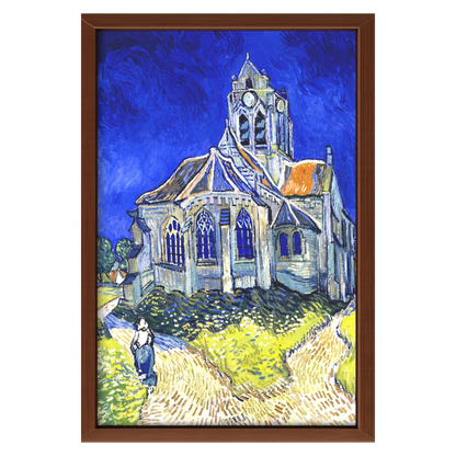 Recarga vertical Larga Switch in Art impressa Van Gogh "La iglesia de Auvers-sur-Oise"