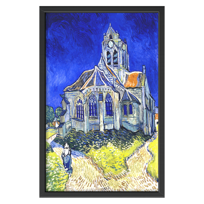 Recarga vertical Larga Switch in Art impressa Van Gogh "La iglesia de Auvers-sur-Oise"