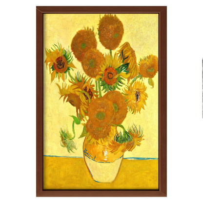 Recarga vertical Larga Switch in Art impressa Van Gogh "Florero con quince girasoles"
