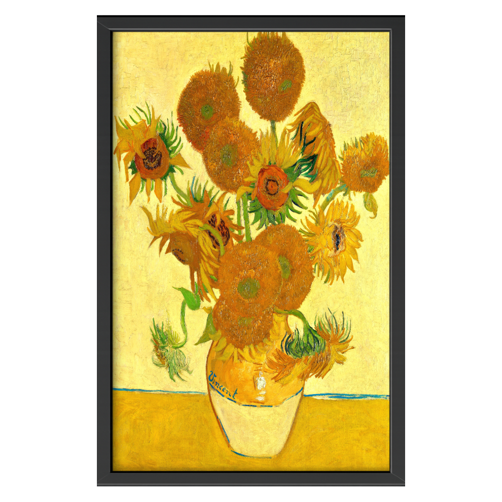 Recarga vertical Larga Switch in Art impressa Van Gogh "Florero con quince girasoles"