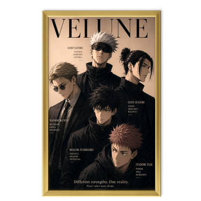 Recarga Vertical Larga Switch in Art impressa Anime"Jujutsu Kaisen: Poder en Silencio"