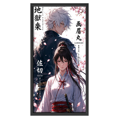 Recarga Vertical Estrecha Switch in Art impressa Anime"Gabimaru y Sagiri: Destino en el Paraíso Infernal"
