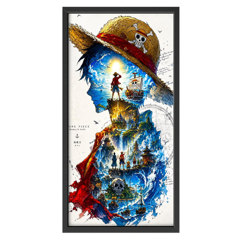 Recarga Vertical Estrecha Switch in Art impressa Anime"One Piece: El Sueño del Rey de los Piratas"