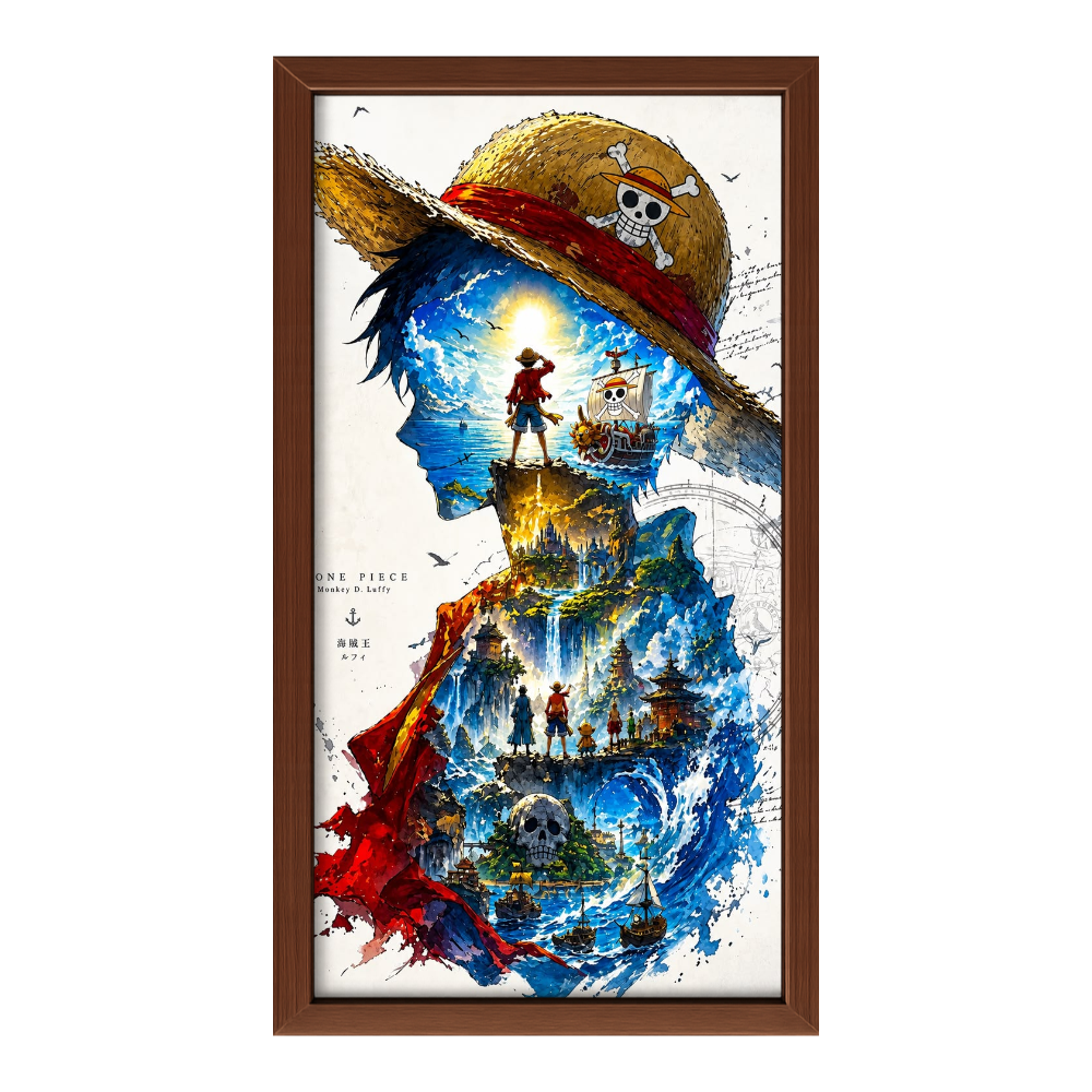 Recarga Vertical Estrecha Switch in Art impressa Anime"One Piece: El Sueño del Rey de los Piratas"