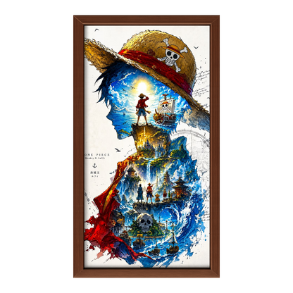 Recarga Vertical Estrecha Switch in Art impressa Anime"One Piece: El Sueño del Rey de los Piratas"